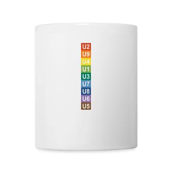 métro Arc-en-ciel Berlin - Mug blanc - blanc - Devant