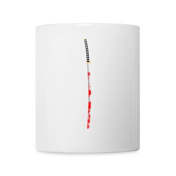 Épée de samouraï sanglante - Mug blanc - blanc - Devant