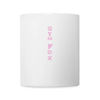 Typographic Gym Motivation - "GYM FOX " Design - Mug - white - Front
