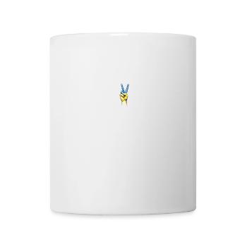 Paix en Ukraine - signe de paix - stop à la guerre - Frieden - Mug blanc - blanc - Devant