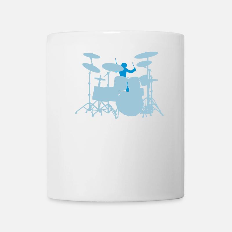 Drumset - Tasse - Weiß