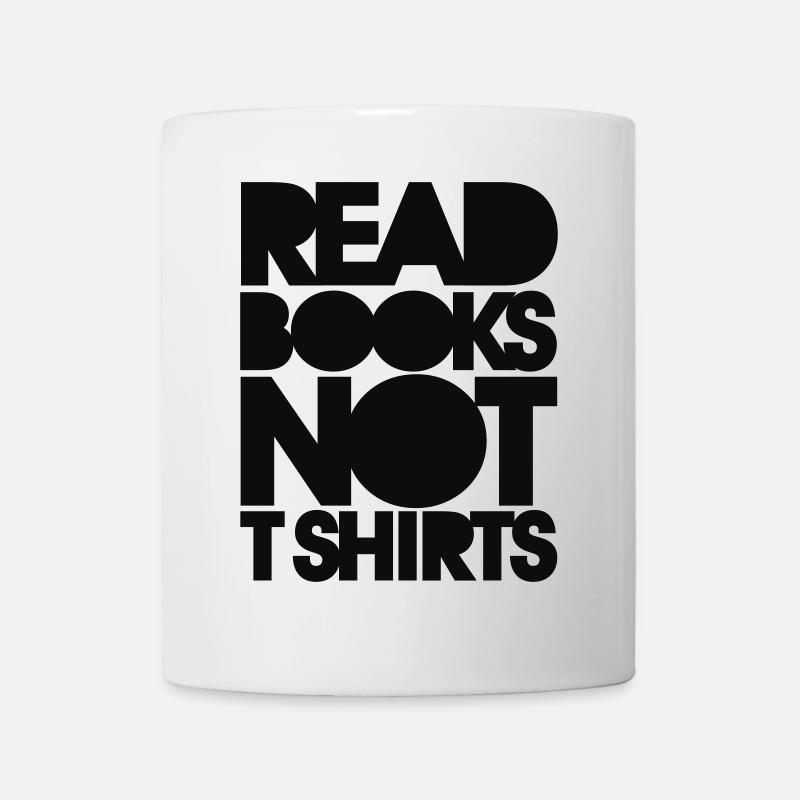read books not tshirts - Mug blanc - blanc