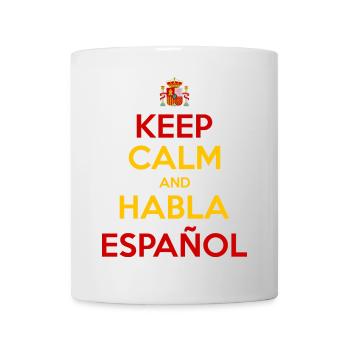 Keep Calm and Habla Español - Tasse - Weiß - Vorne