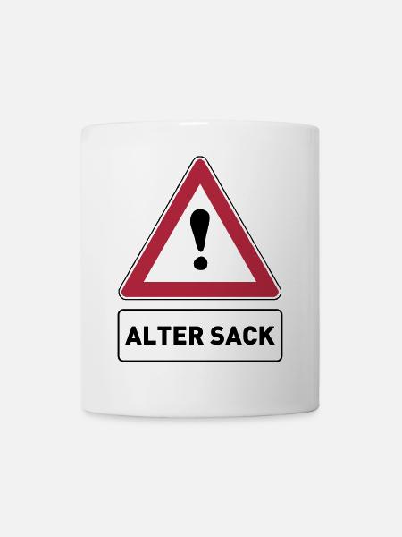Alter Sack - Tasse - Weiß