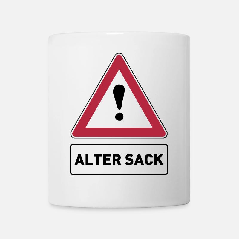 Alter Sack - Tasse - Weiß