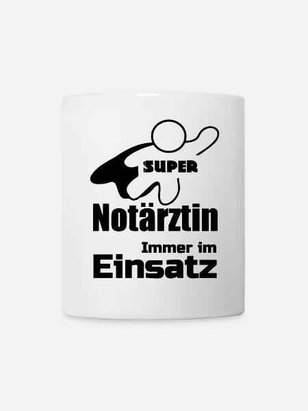 Super Notärztin Geschenk - Tasse - Weiß