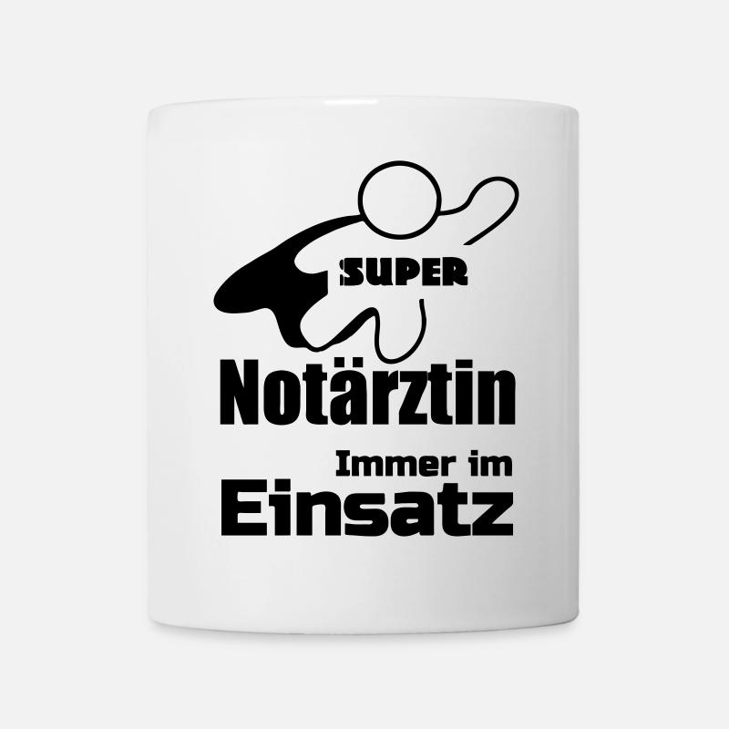Super Notärztin Geschenk - Tasse - Weiß