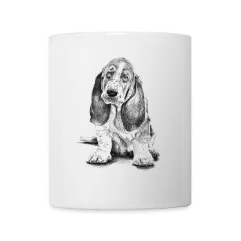 Basset-Hound - Mug - white - Front