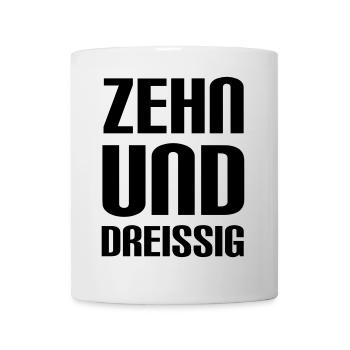 zehnunddreissig - Tasse - Weiß - Vorne