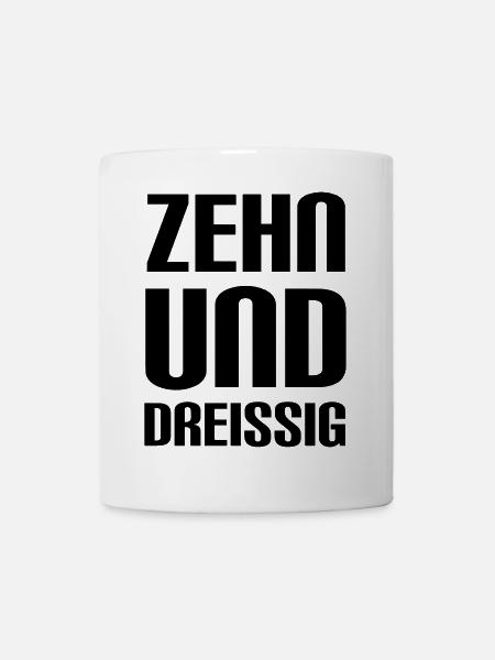 zehnunddreissig - Tasse - Weiß