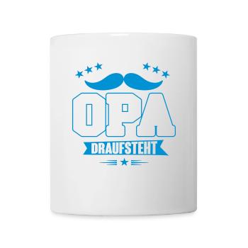 Wo Opa draufsteht ist auch Opa drin - Tasse - Weiß - Vorne