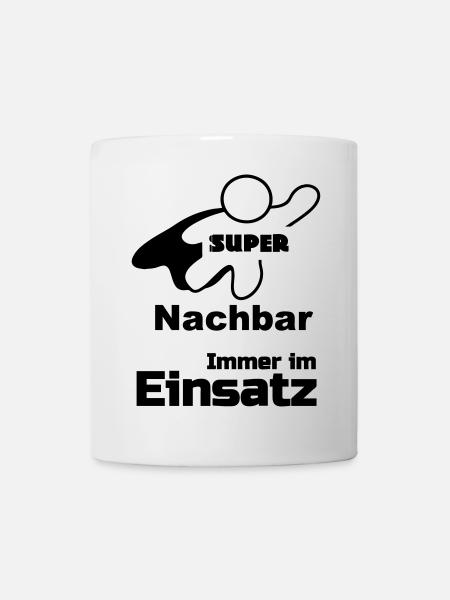 Super Nachbar Geschenk - Tasse - Weiß