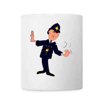 Dapper Police Parade Pose - Mug - white - Front