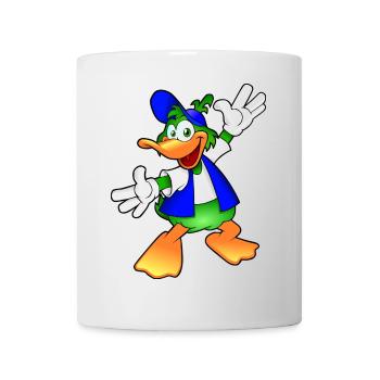 shirt drôle de canard style bande dessinée design - Mug blanc - blanc - Devant