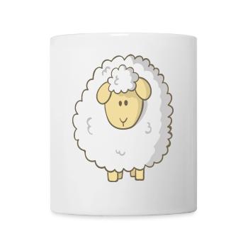 Schaf - Tasse - Weiß - Vorne