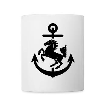 Stuttgart Wappen Anker, Stuttgarter - Tasse - Weiß - Vorne