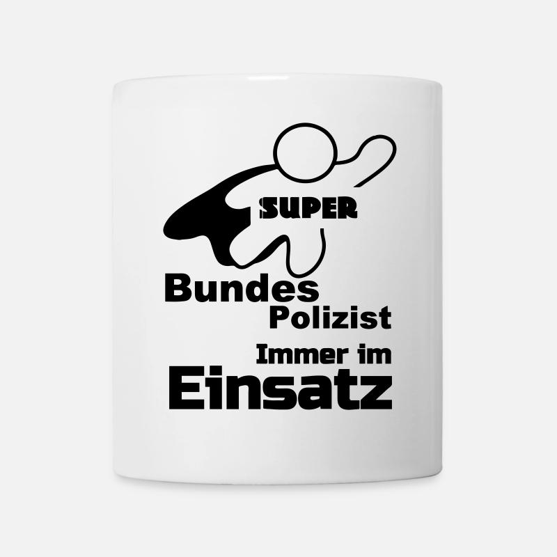 Super Bundespolizist Polizei, Sprüche, Geschenk - Tasse - Weiß