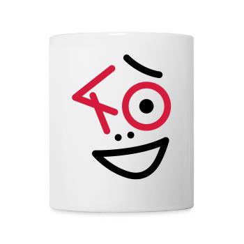 Toll, 40 Jahre ! - Tasse - Weiß - Vorne