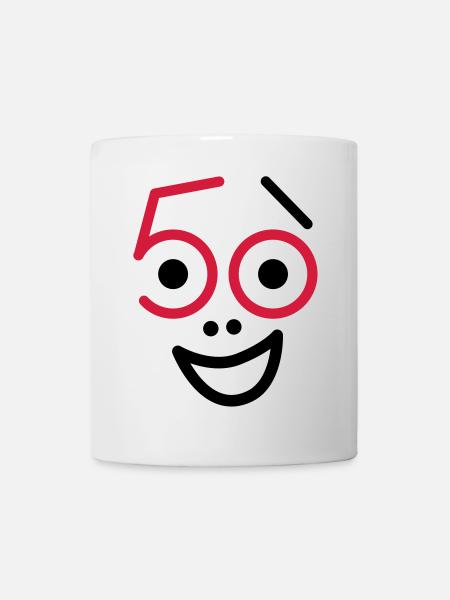 50 ans et toujours frais! - Mug blanc - blanc