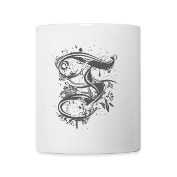 Calligraphy letter F - Mug - white - Front