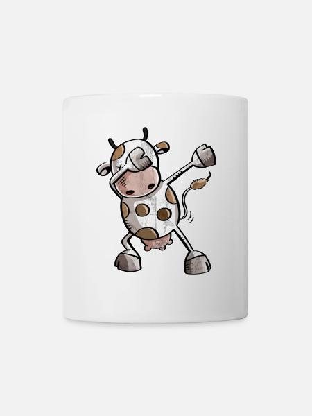 Funny Dab Dance Cow - Dabbing - Kuh - Tanzen - Tasse - Weiß