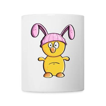 Little chick with Easter bunny hat - Easter - Mug - white - Front