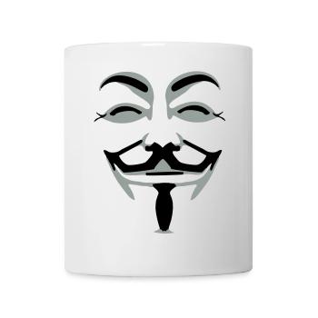 anonymus_vektor_2farb - Mug - white - Front