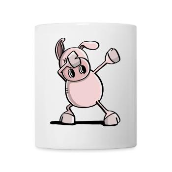 Dab fraîche Danse Cochon - Animaux tamponnant - Mug blanc - blanc - Devant