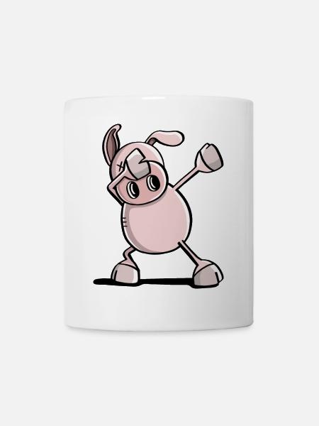 Dab fraîche Danse Cochon - Animaux tamponnant - Mug blanc - blanc