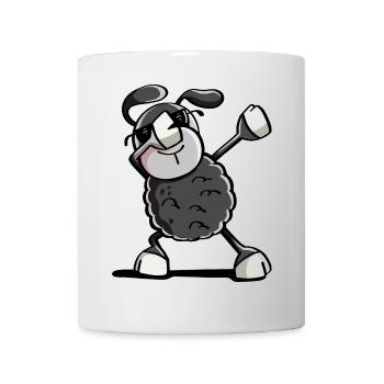 Trendy Black Sheep Dab Danse - tamponnant Animaux - Mug blanc - blanc - Devant