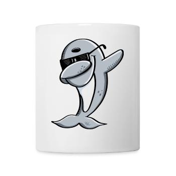 Dolphin Dances Dab Dance - Dabbing - Dolphins - Animal - Mug - white - Front