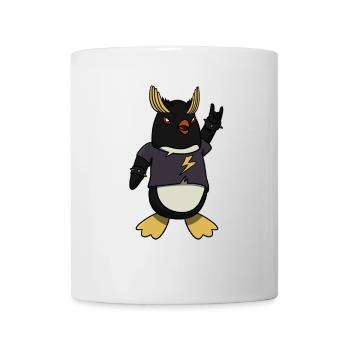Metal rocker penguin - Mug - white - Front