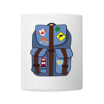 Rucksack - Tasse - Weiß - Vorne