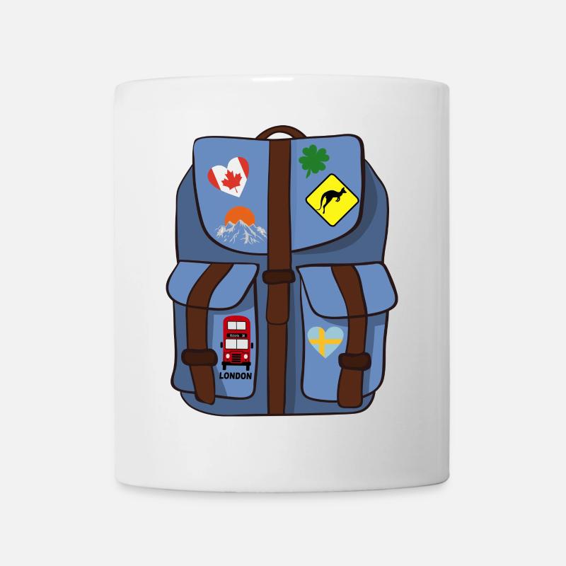 Rucksack - Tasse - Weiß