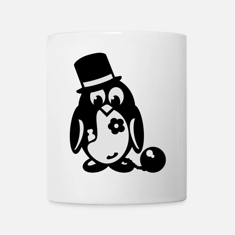 bachelor penguin - Mug - white