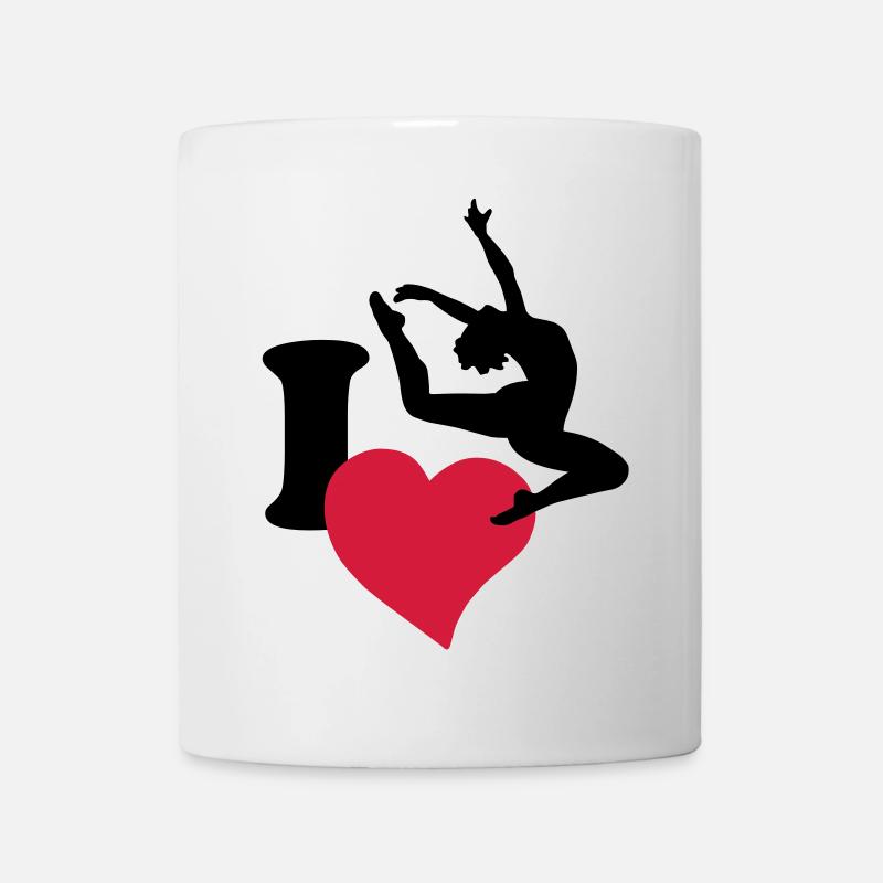 I love dancing - Ich liebe tanzen - Tasse - Weiß