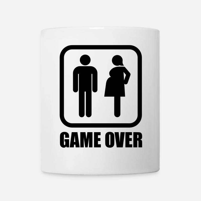 Game over - schwanger - Tasse - Weiß