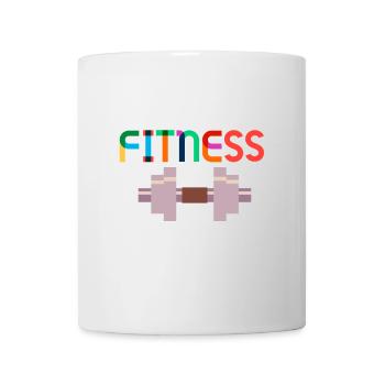 Fitness sports and bodybuilding design - Mug - white - Front