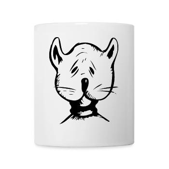 chien cool 6 noir - Mug blanc - blanc - Devant
