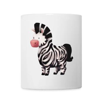 Zebra Illustration - Tasse - Weiß - Vorne