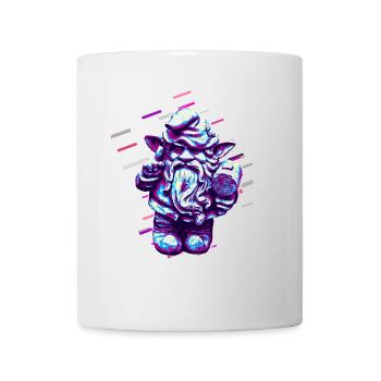 Nombre Gnome 80 Rétro Violet - Mug blanc - blanc - Devant