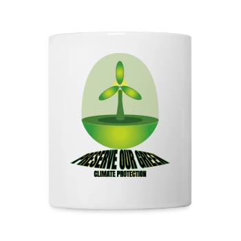 Preserve our Green - Climate Protection - Tasse - Weiß - Vorne