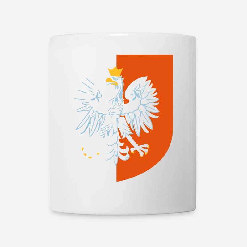T-shirt drapeau de la Pologne - Cadeau Polska Pologne - Mug blanc - blanc