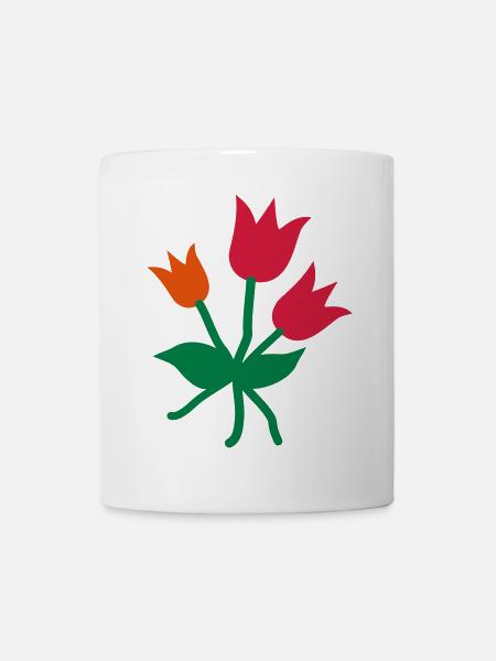 tulpen - Tasse - Weiß