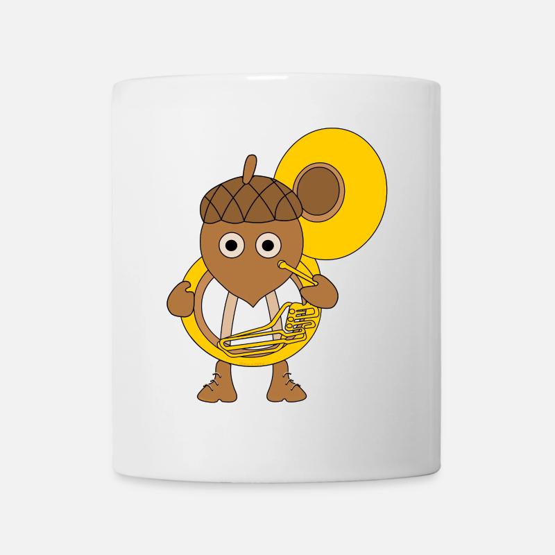 Noix de tuba - Mug blanc - blanc