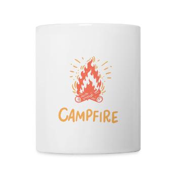 Life is better by the campfire - Mug - white - Front