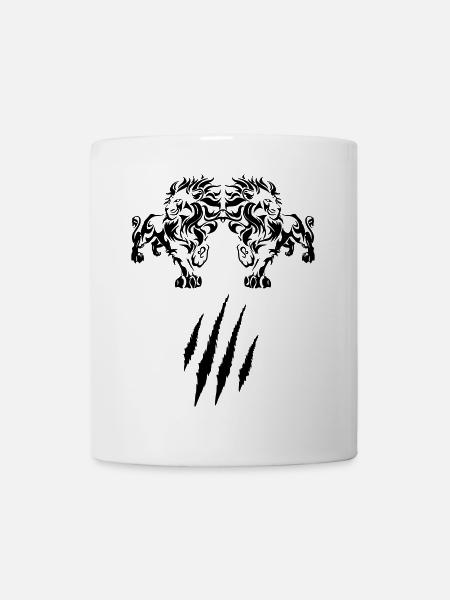Löwe - Tasse - Weiß