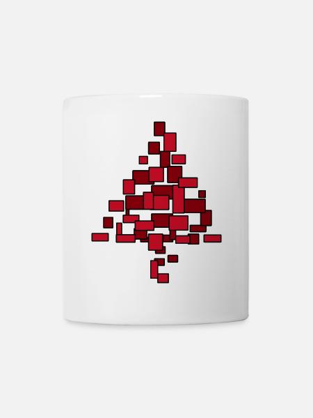 Christmas tree red - Mug - white