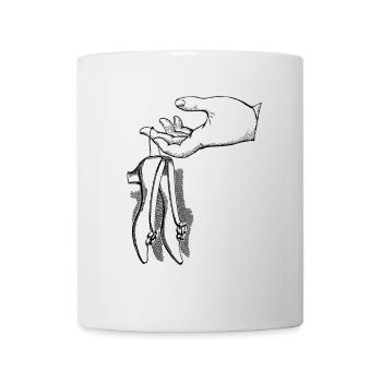 Hand with shoes - Mug - white - Front