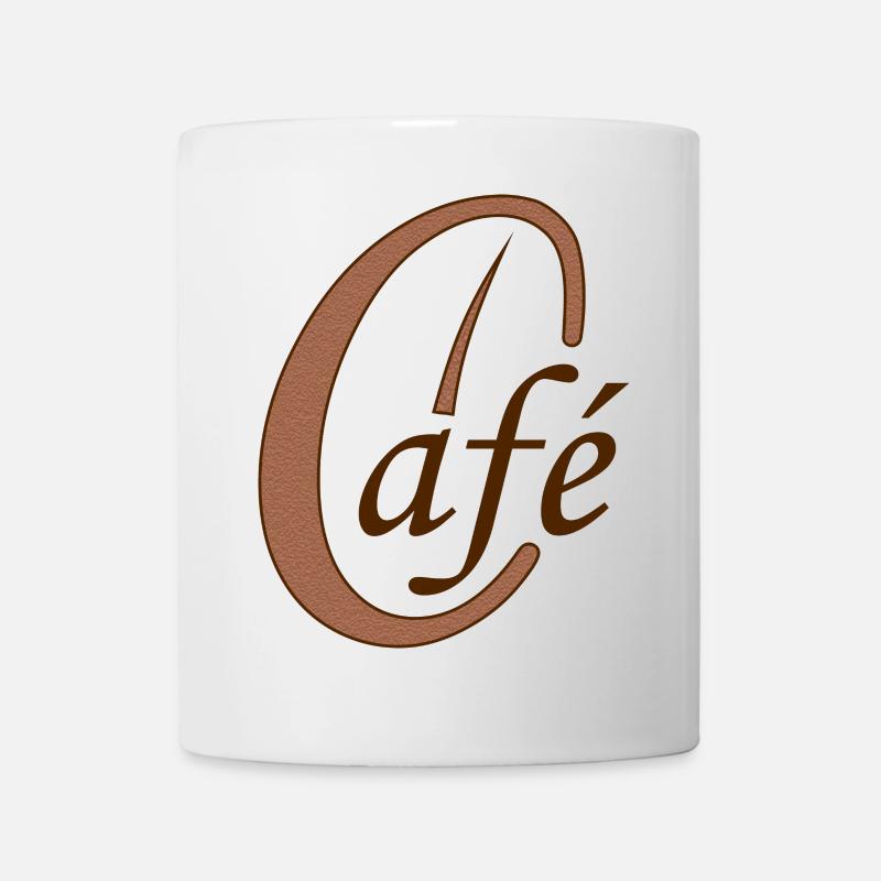 Café grain café café - Mug blanc - blanc